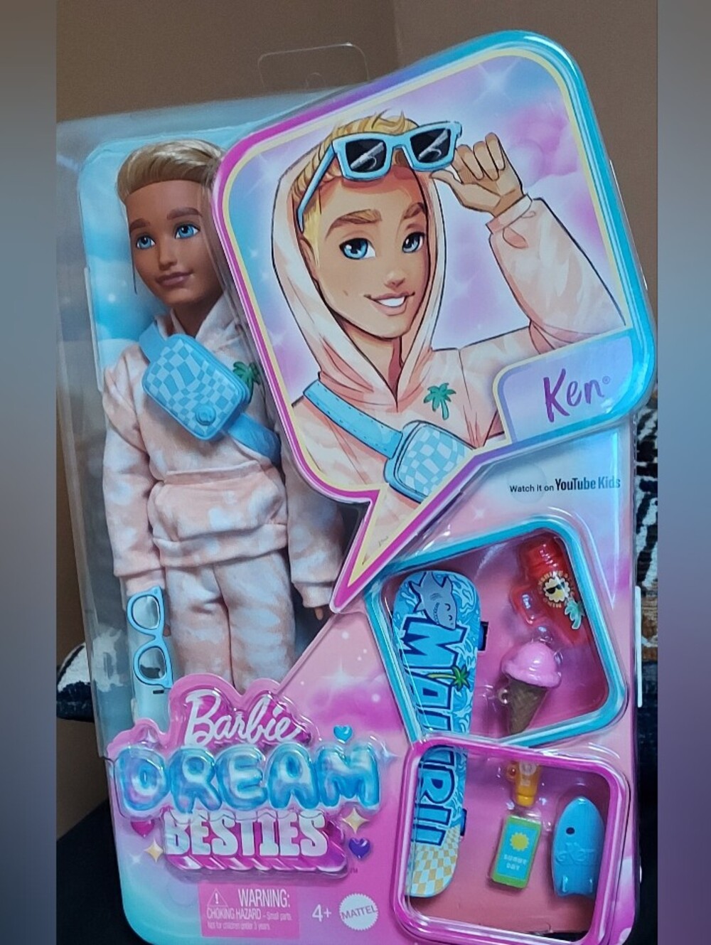 Barbie Dream Besties Ken Posable Fashion Doll With Accessories Blonde Hair New